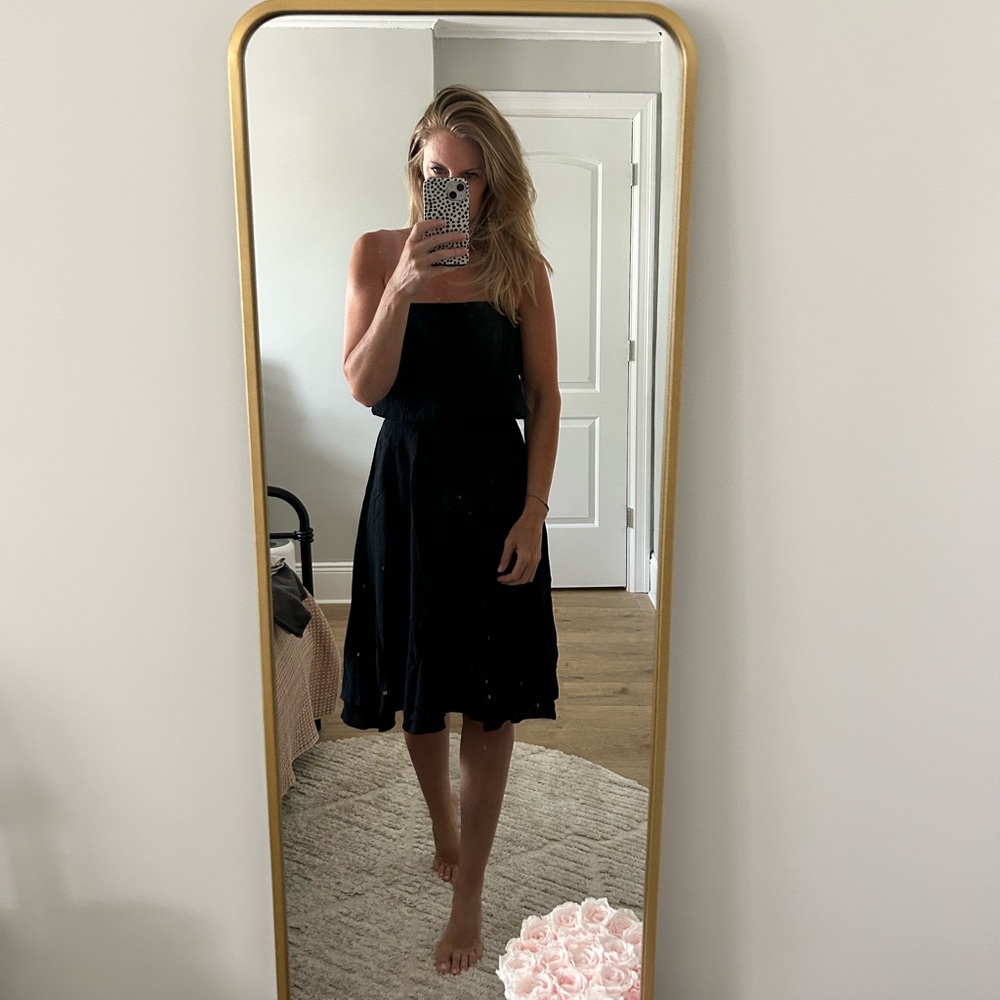 C&C California Strapless Smocked Dress